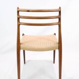 Set Of 6 Dining Chairs Model 78 Made In Rosewood By N. O Møller From 1950s