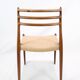 Lot de 6 chaises de salle à manger modèle 78 fabriquées en palissandre par N. O Møller des années 1950