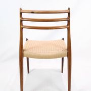 Set Of 6 Dining Chairs Model 78 Made In Rosewood By N. O Møller From 1950s