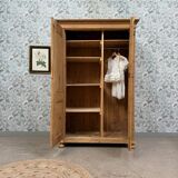 Large English wardrobe in solid pine (renovated)