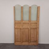 Partition in wood and glass 128 cm