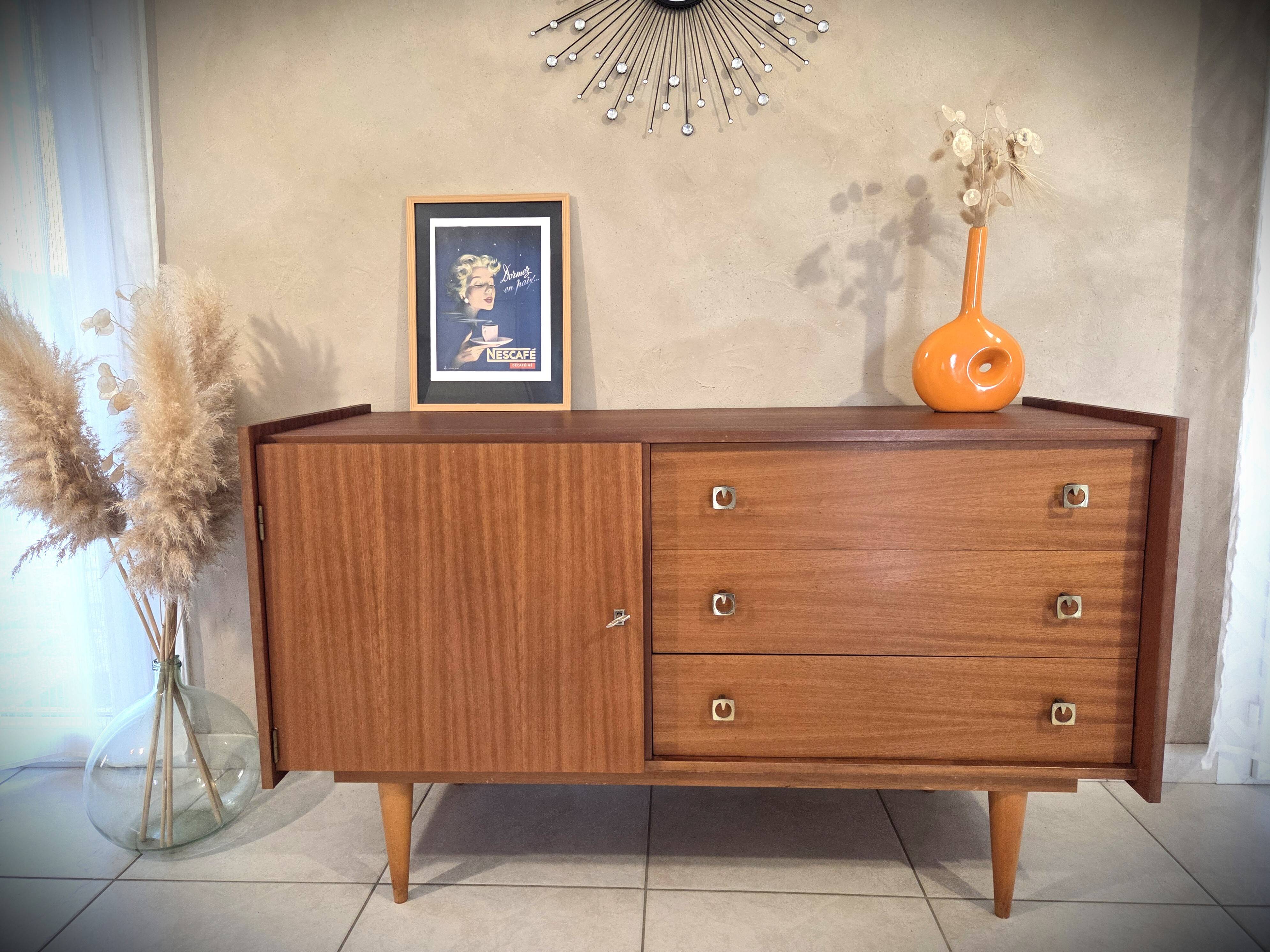 Enfilade design scandinave en teck
