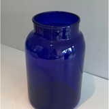 Pair of cobalt blue vases