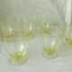 6 glasses with water color