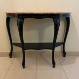 Baroque style console, marble top