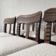 Set of 6 brutalist chairs from the 1940s