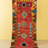 VINTAGE BOUJAD, BERBER RUG, 105 X 248