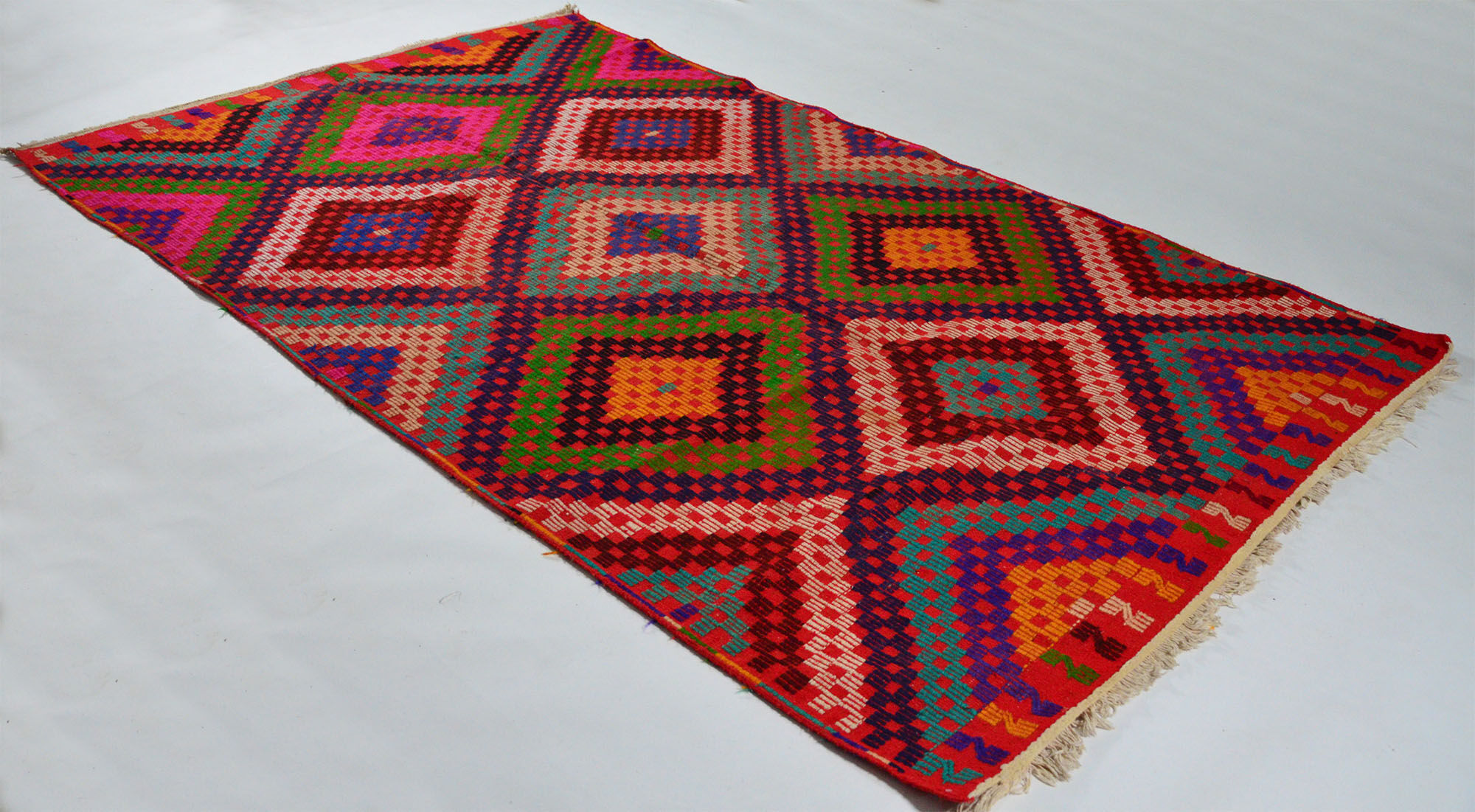 Anatolian handmade kilim rug 306 cm x 175 cm