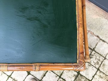 Vintage rattan and wicker desk