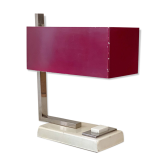 Mid century desk lamp with a rectangular shade