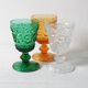 Vintage Clear Stem Glass Arabesque / Wine Goblet Baccarat / France / 1840s