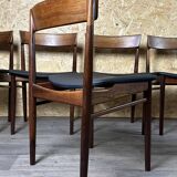 Set of 6 Henry Rosengren Hansen Model 39 Dining Chairs Rosewood