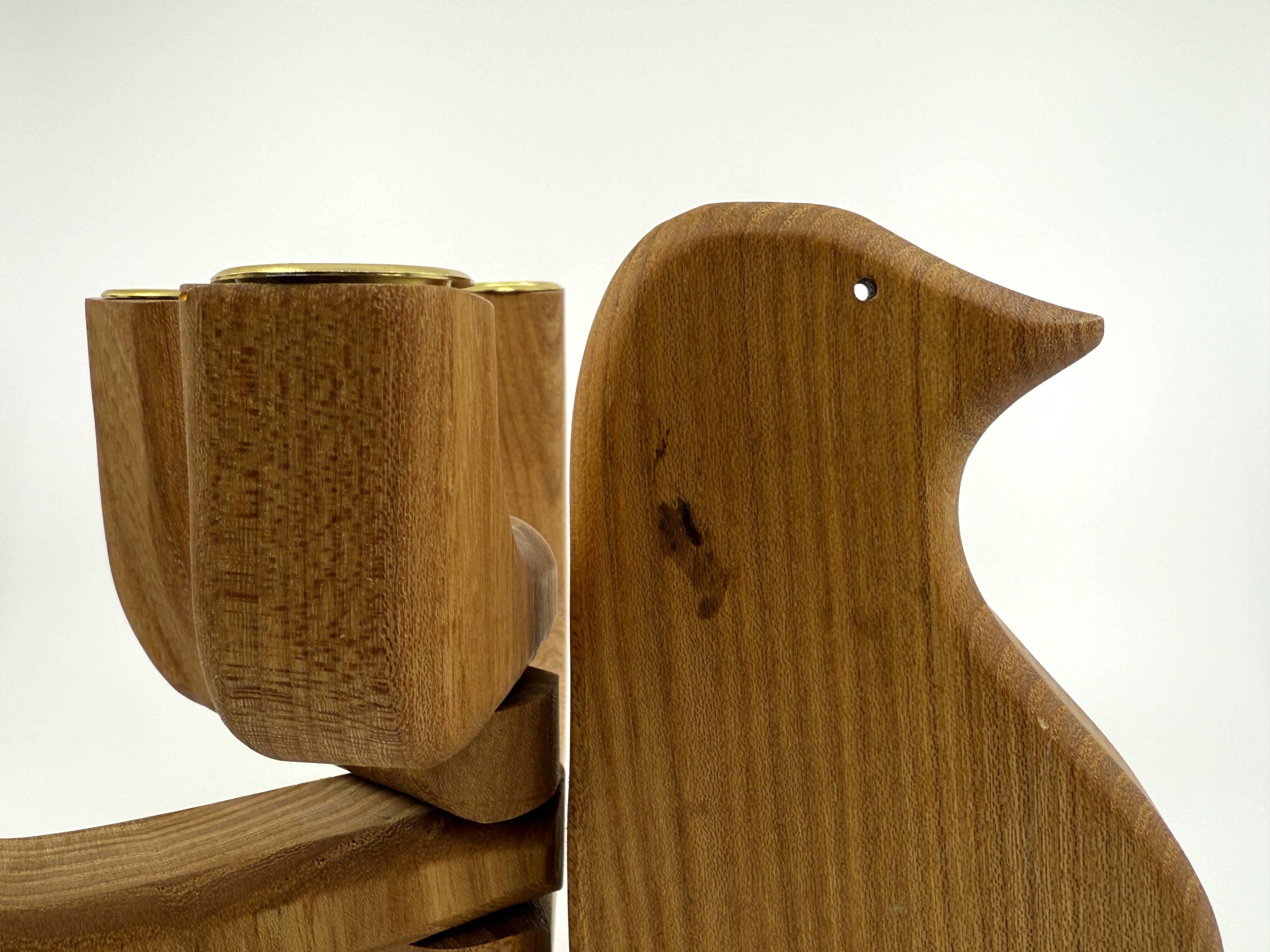 Dove Candlestick Holder • Carl Nelson • Sweden Circa 1970