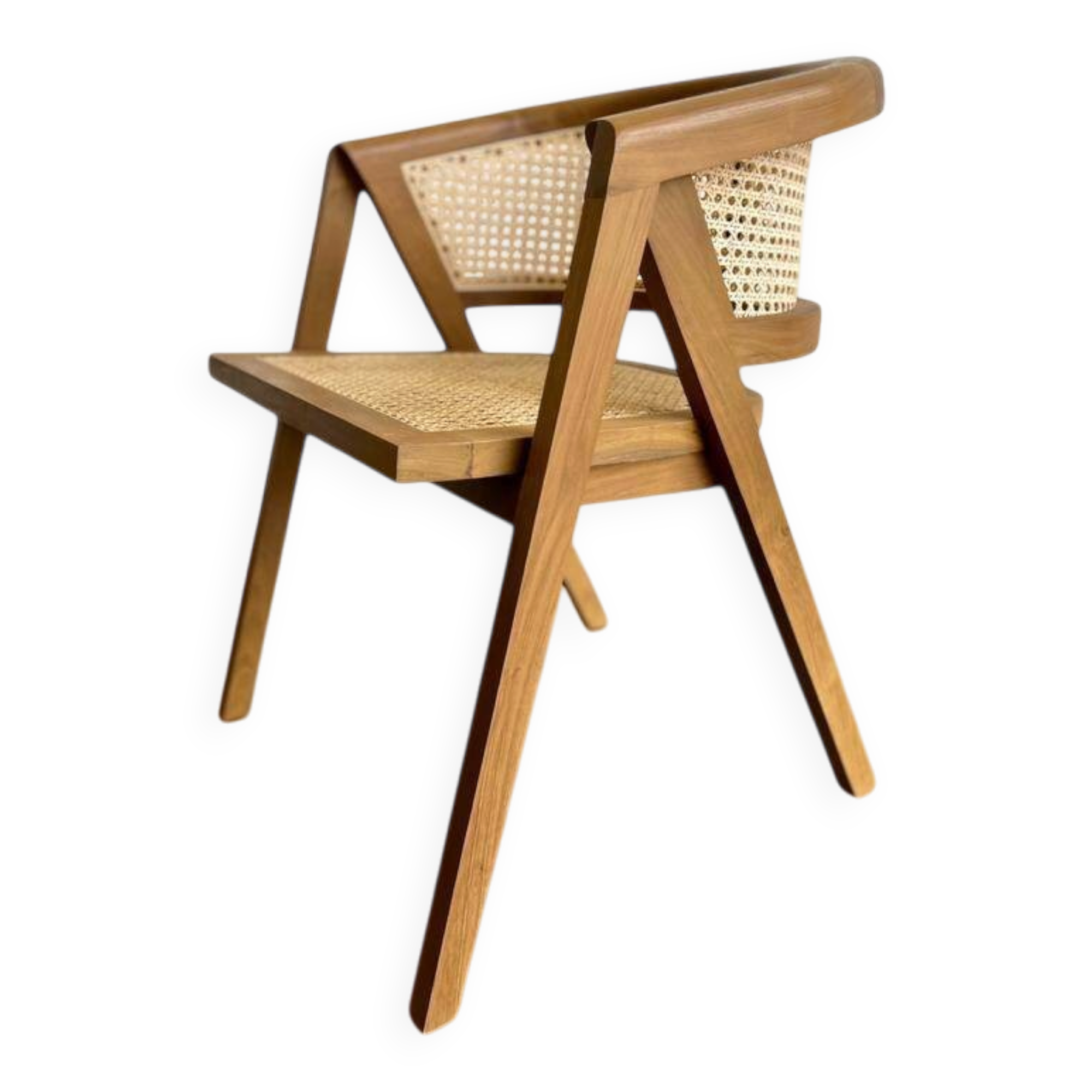 Curved 'Wabisabi' dining chair