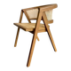 Curved 'Wabisabi' dining chair