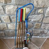 Complete and vintage croquet game