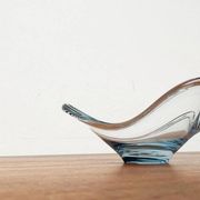 Danish glass bowl from the mid-century by Per Lütken for Holmegaard, 1960s.