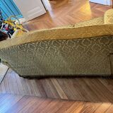 3-seater toad sofa in khaki velvet