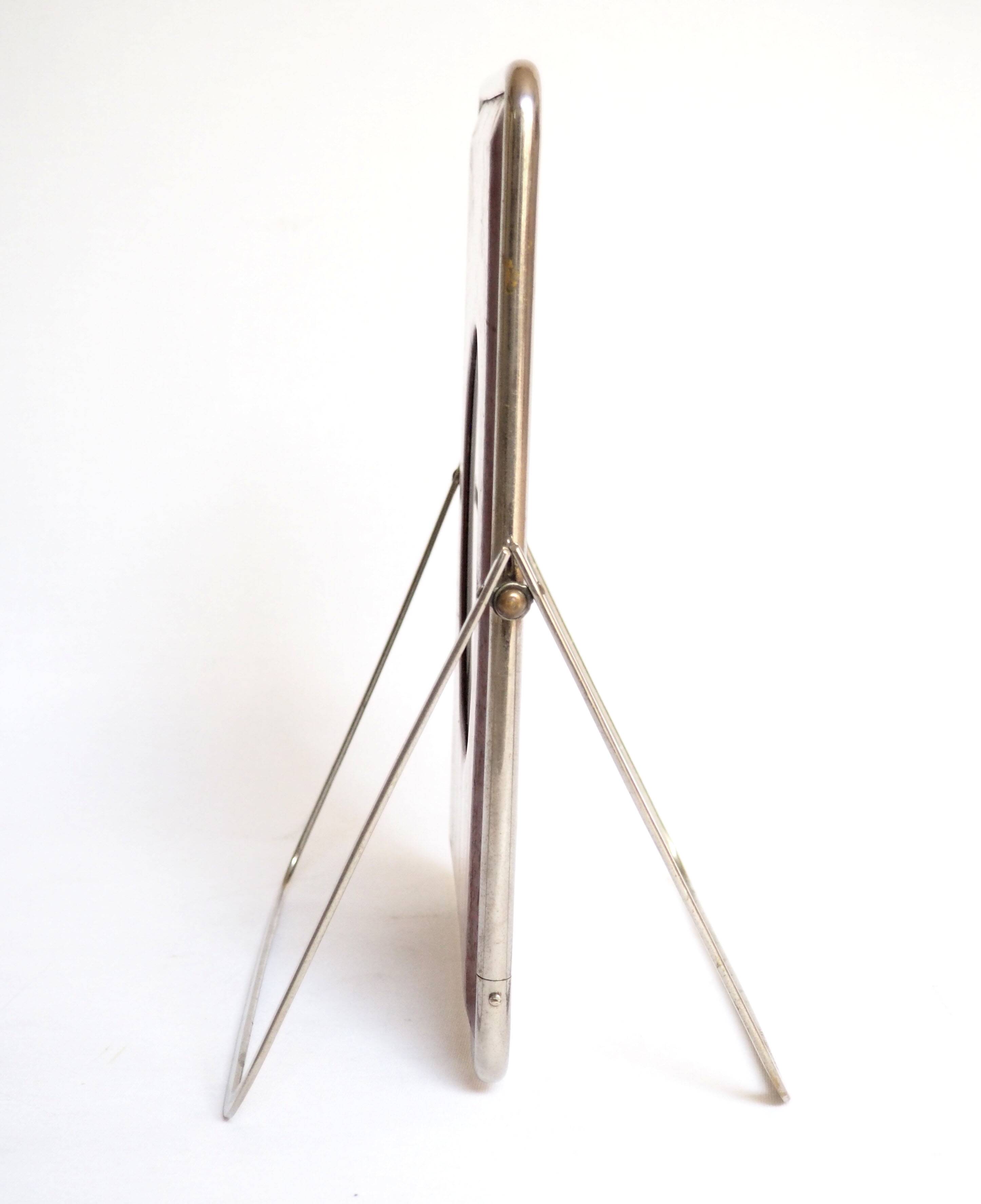 Double and beveled psyche mirror