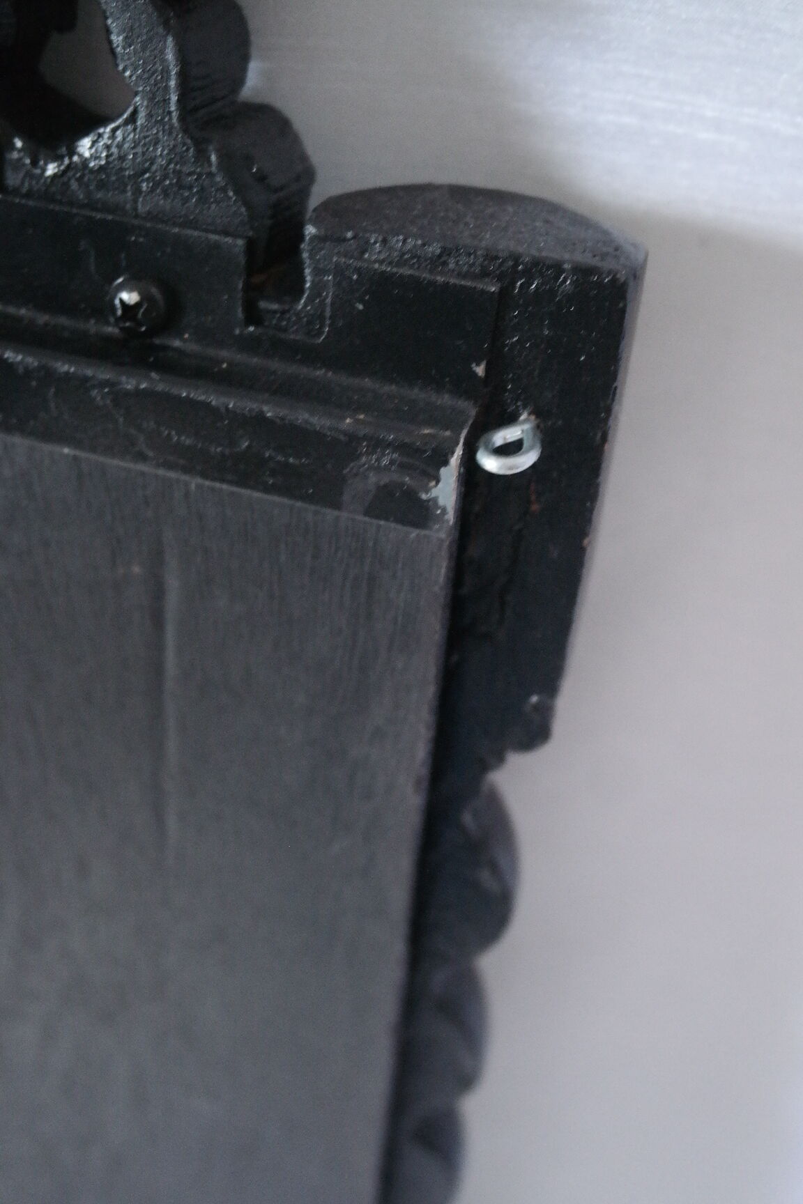 Mirror Louis XIII black wood 38 X 60