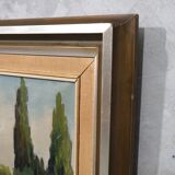 Tage Rudolf Ahlm, Swedish landscape, oil on canvas, 1940s, framed