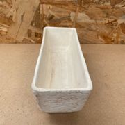 Antique vetter cactus pot white beige ceramic w. germany vintage