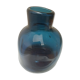 Vintage blue vase (1970-1980) signed Claude Morin