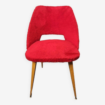vintage red moumoute chair