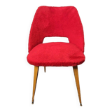 vintage red moumoute chair