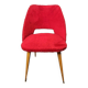chaise moumoute vintage rouge