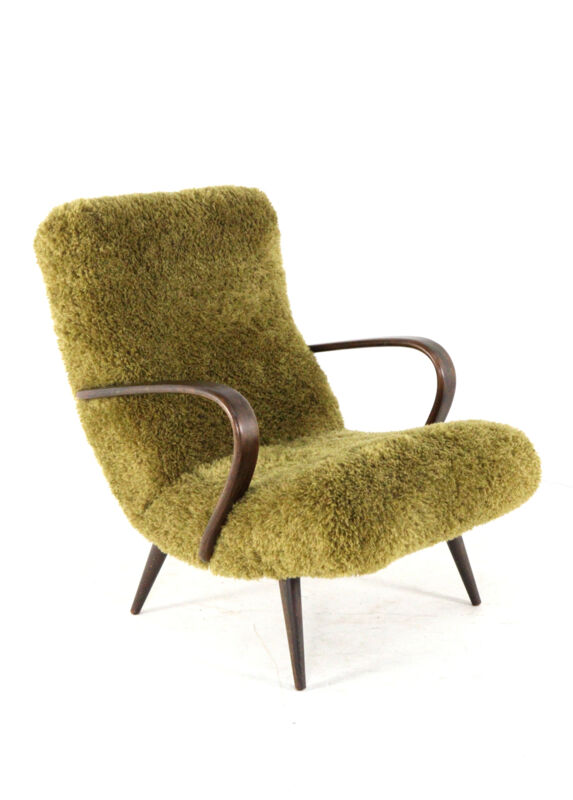 Doodly armchair - mid century modern - one off a kind upholstery