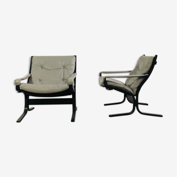 Pair of armchairs "Siesta" gray of Ingmar Relling to Westnofa