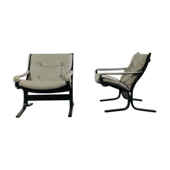 Pair of armchairs "Siesta" gray of Ingmar Relling to Westnofa