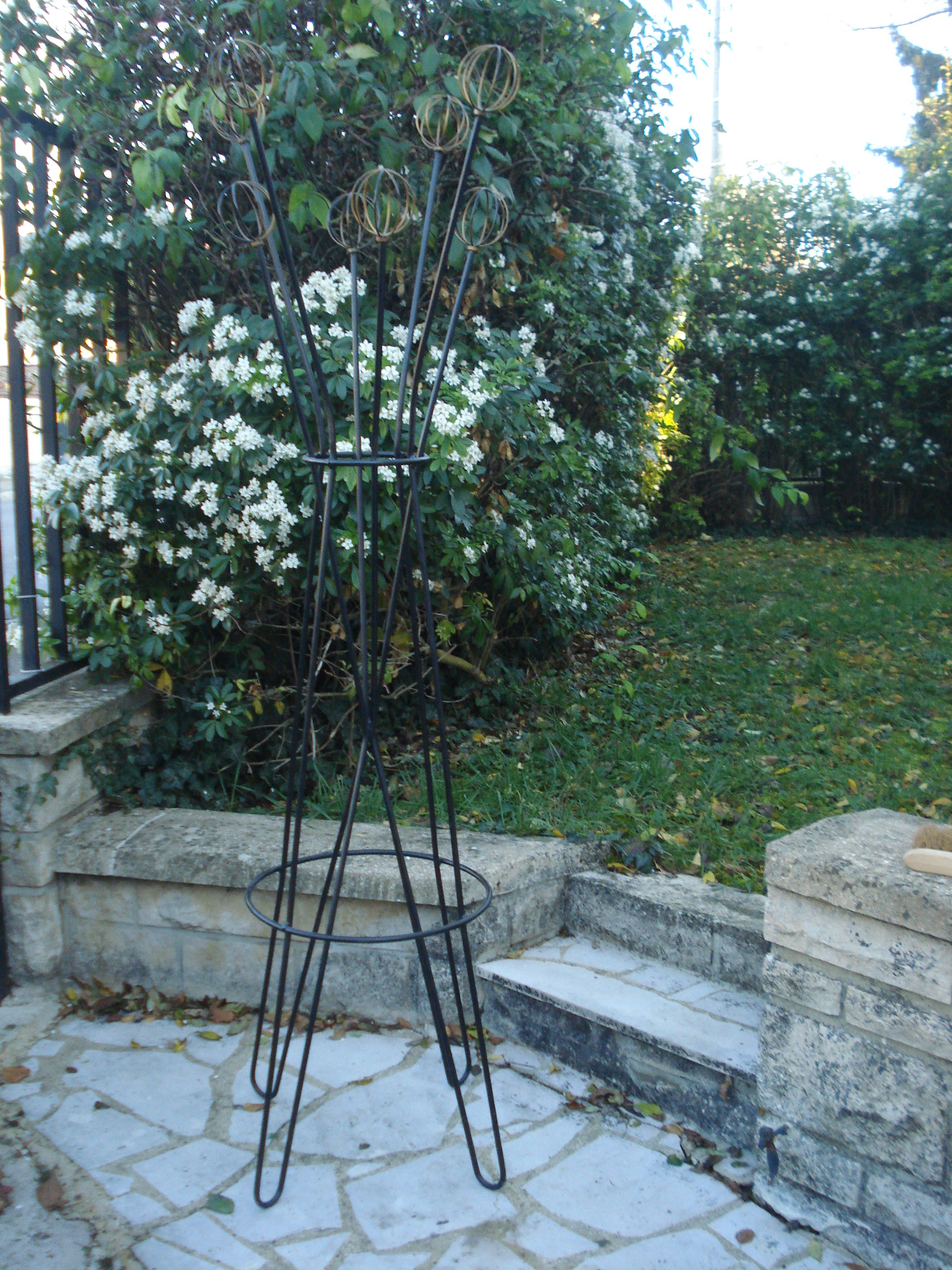 8-ball coat rack geo astrolabe Roger Feraud 1950