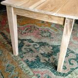 Farmhouse table in natural raw solid oak