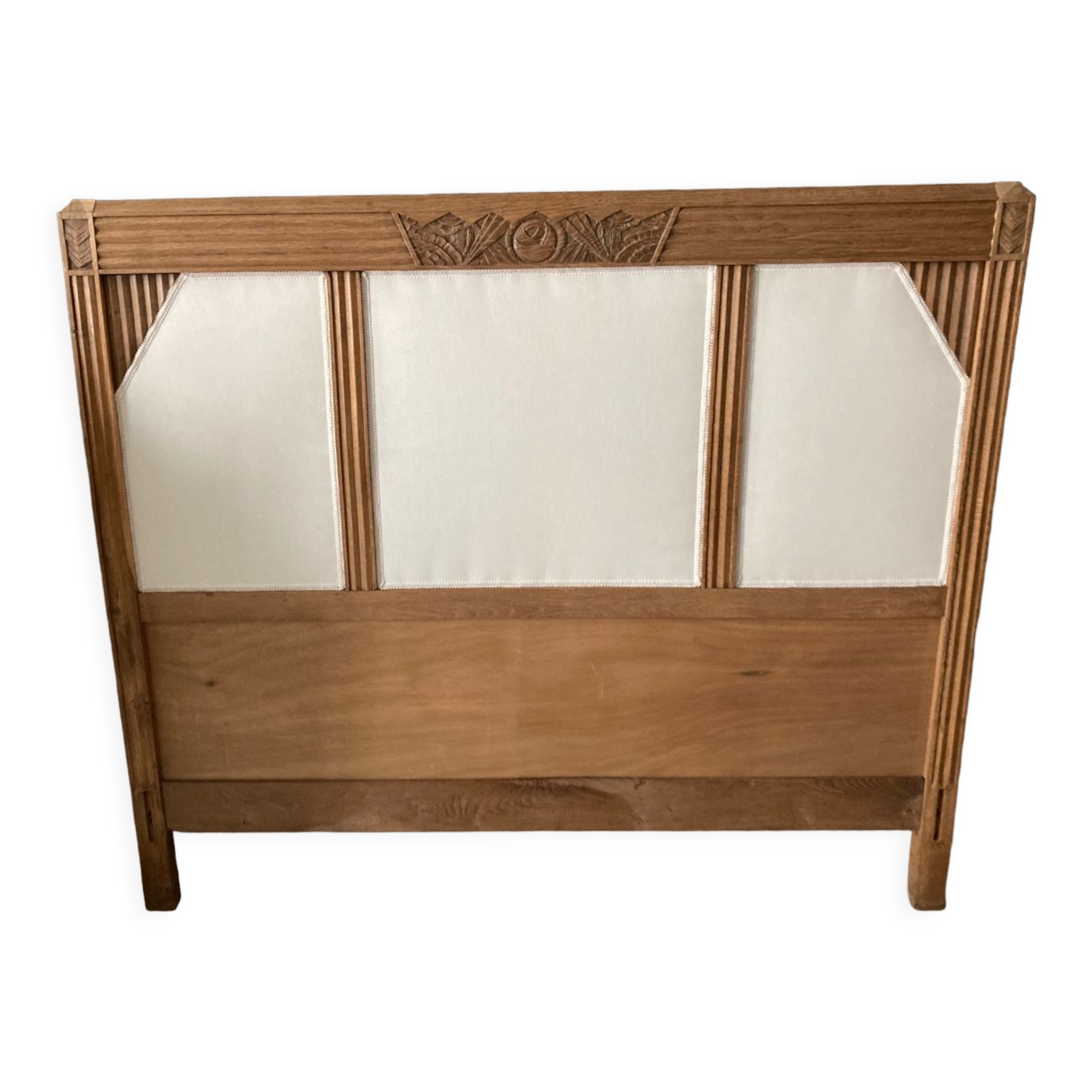 Upholstered Art Deco headboard