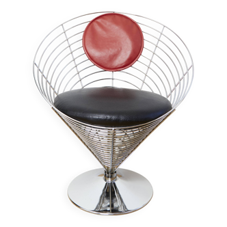 Vintage Wire Cone Chair by Verner Panton