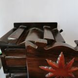 Exotic wooden secret box