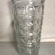 Paire de vase ancien style art déco en verre moulé made in France vintage