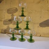 6 Alsatian Roemer type glasses