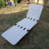 Sunbathing vintage sunbed