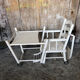 Chaise haute bebe baumann bois blanc vintage