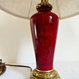 Chinese oxblood porcelain lamp, empire style