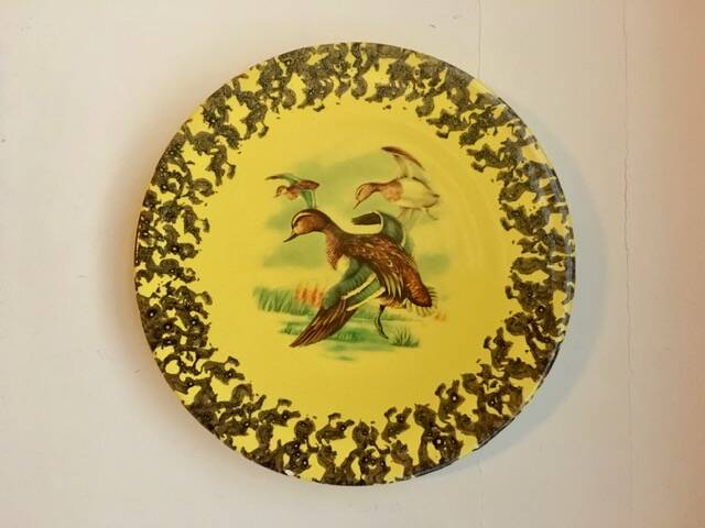 Decorative plates Vallauris era Picault Capron Derval