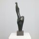 Bronze female figure sculpture by Francine Govers, Netherlands, 1990s