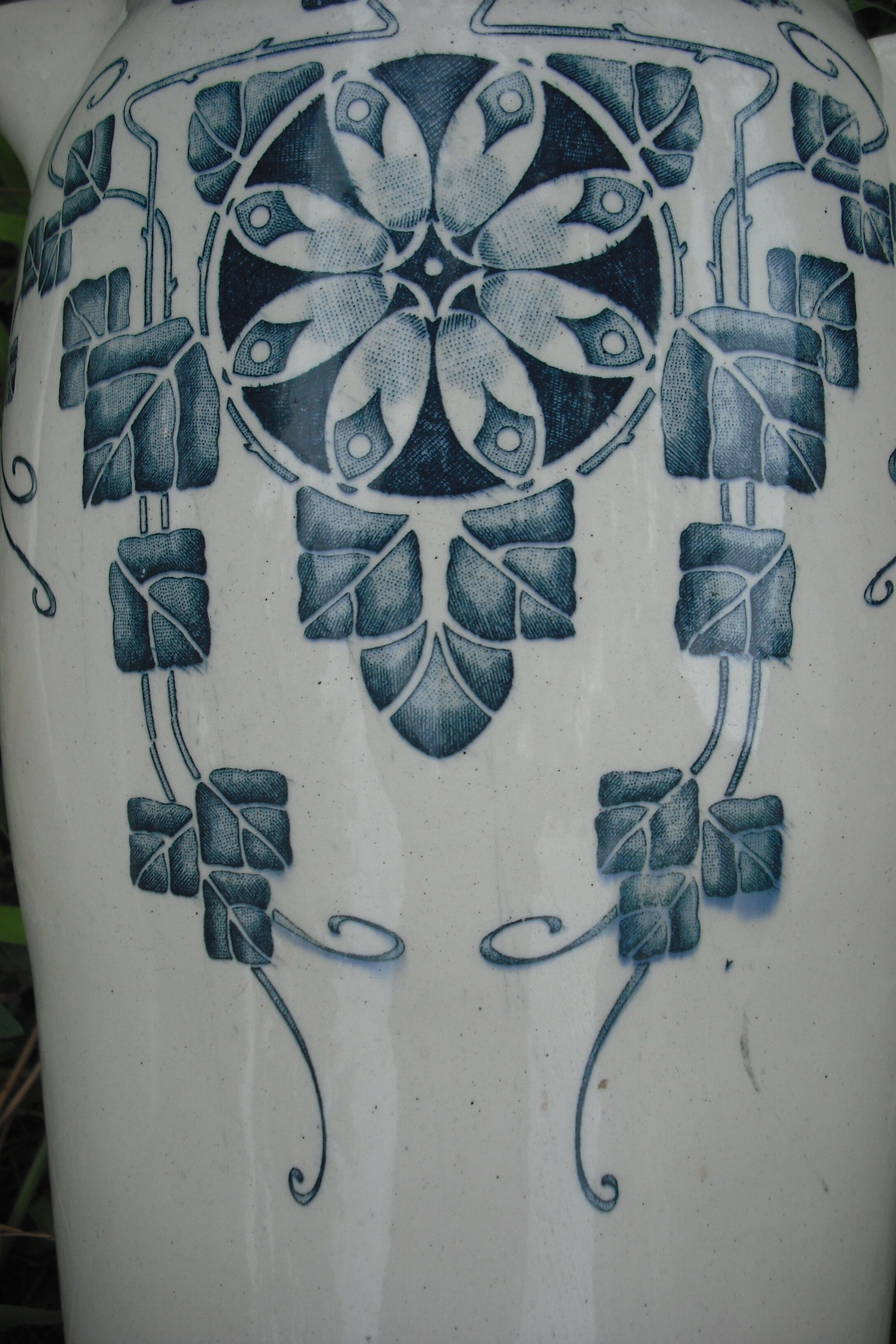 Two earthenware water brocs "Carmen" Longchamps