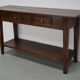 Table d'appoint en chêne rustique français vintage, années 1920