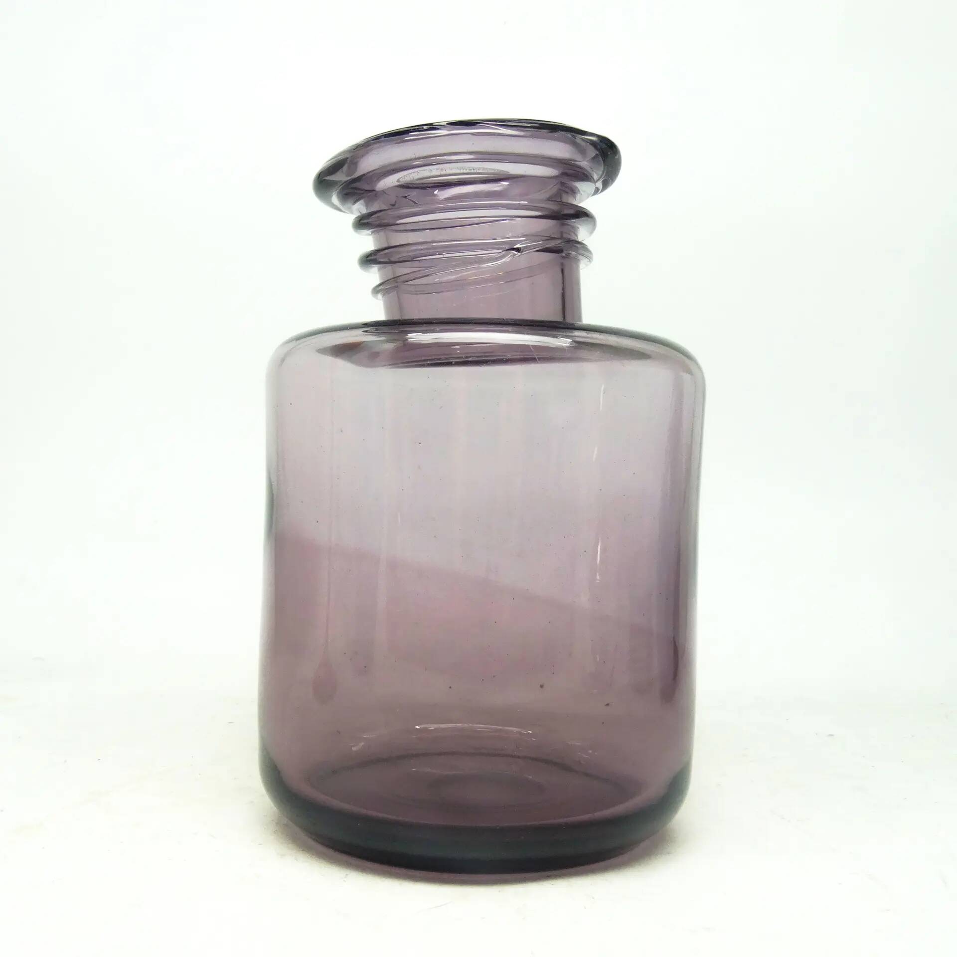 Postmodern vase, glass, designed by S. Sadowski, Poland, 1970s