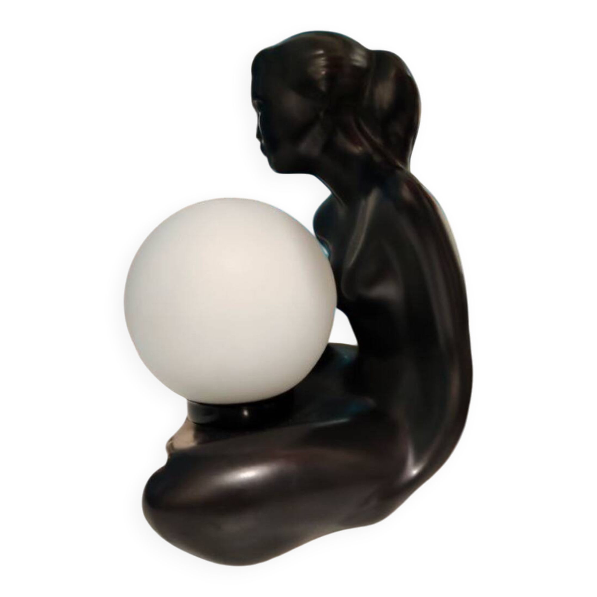 Vintage ceramic lamp from the 1980s