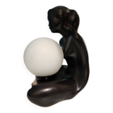 Vintage ceramic lamp from the 1980s